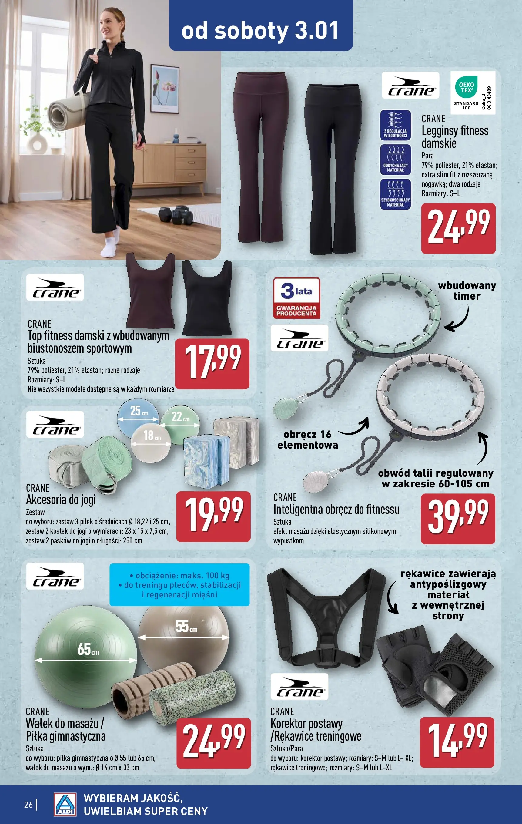 Aldi Gazetka od 29.12.2025 - Ulotka PDF, promocje | Strona: 26 | Produkty: Top, Legginsy, Korektor