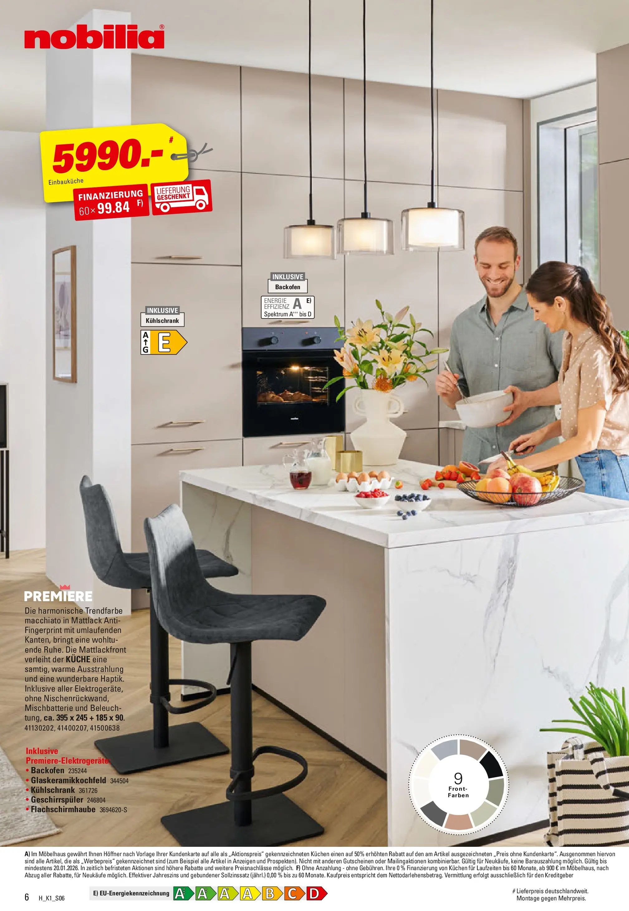 Höffner - Höffner: Möbelangebote (ab 23.12.2025) zum Blättern | Seite: 6 | Produkte: Geschirrspüler, Einbauküche, Küche, Backofen