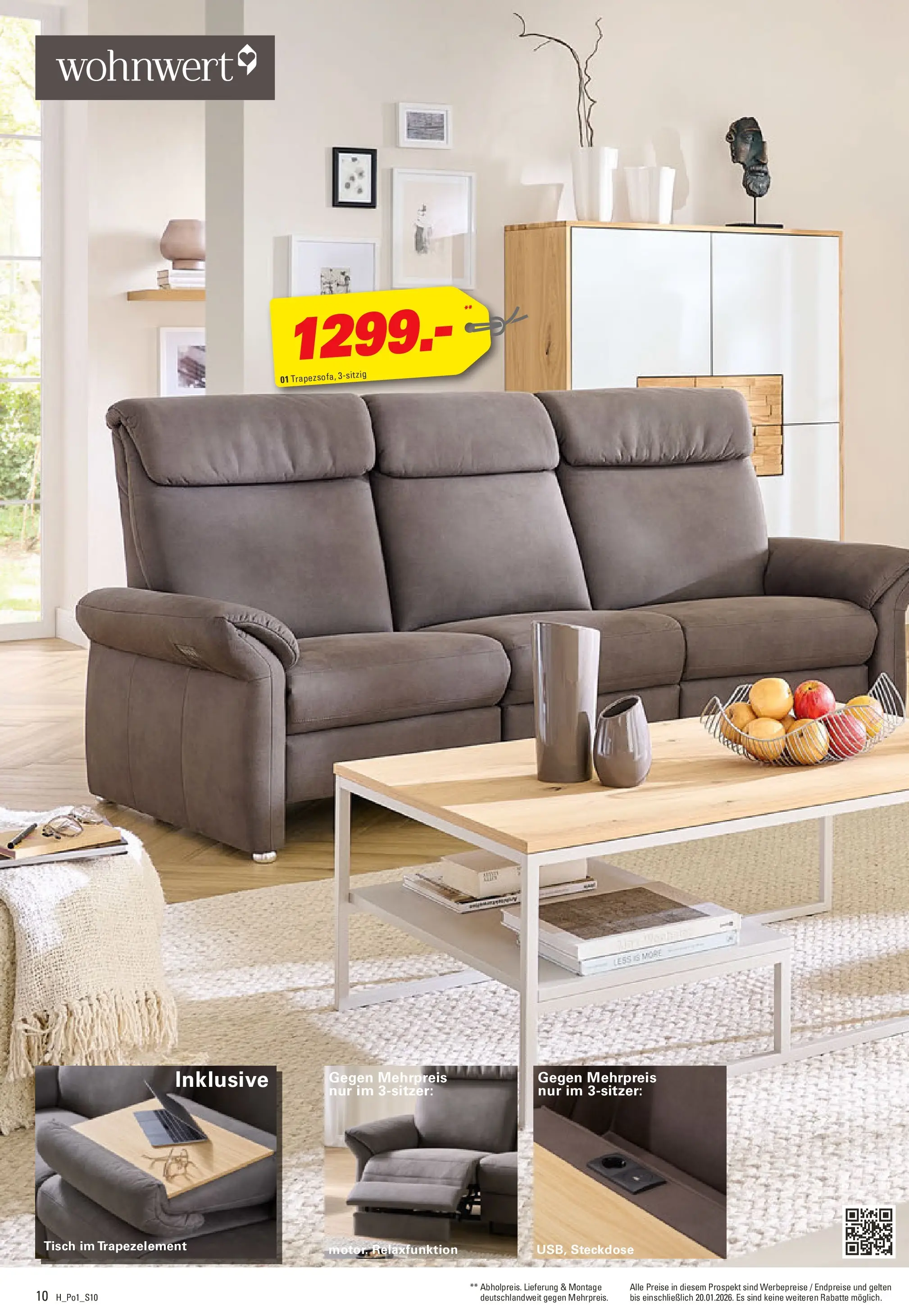 Höffner - Höffner: Möbelangebote (ab 23.12.2025) zum Blättern | Seite: 10 | Produkte: Tisch, Steckdose