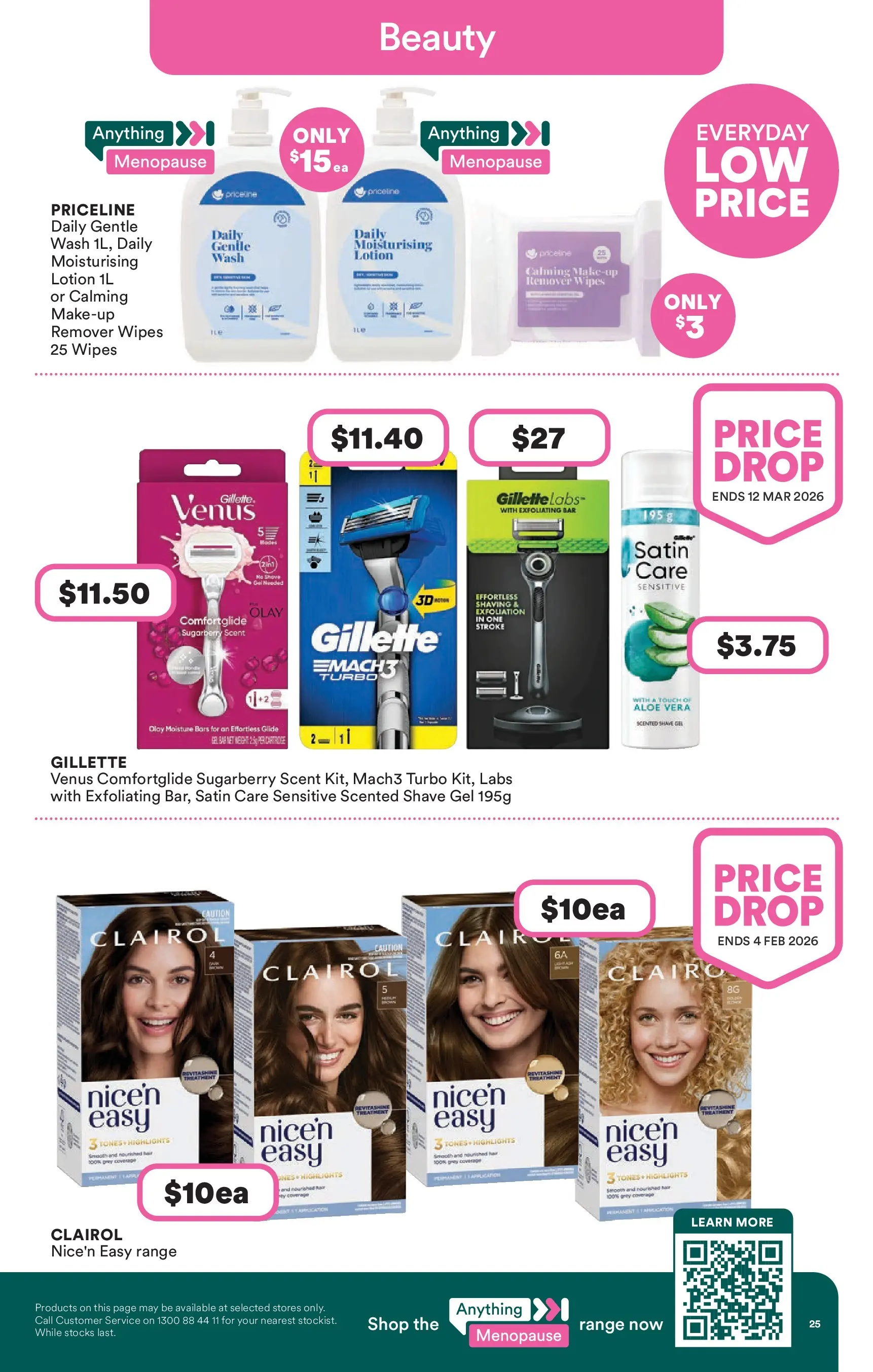 Priceline Pharmacy - Priceline Pharmacy Catalogue - 24/12/2025 > weekly / monthly specials | Page: 25 | Products: Lotion, Makeup