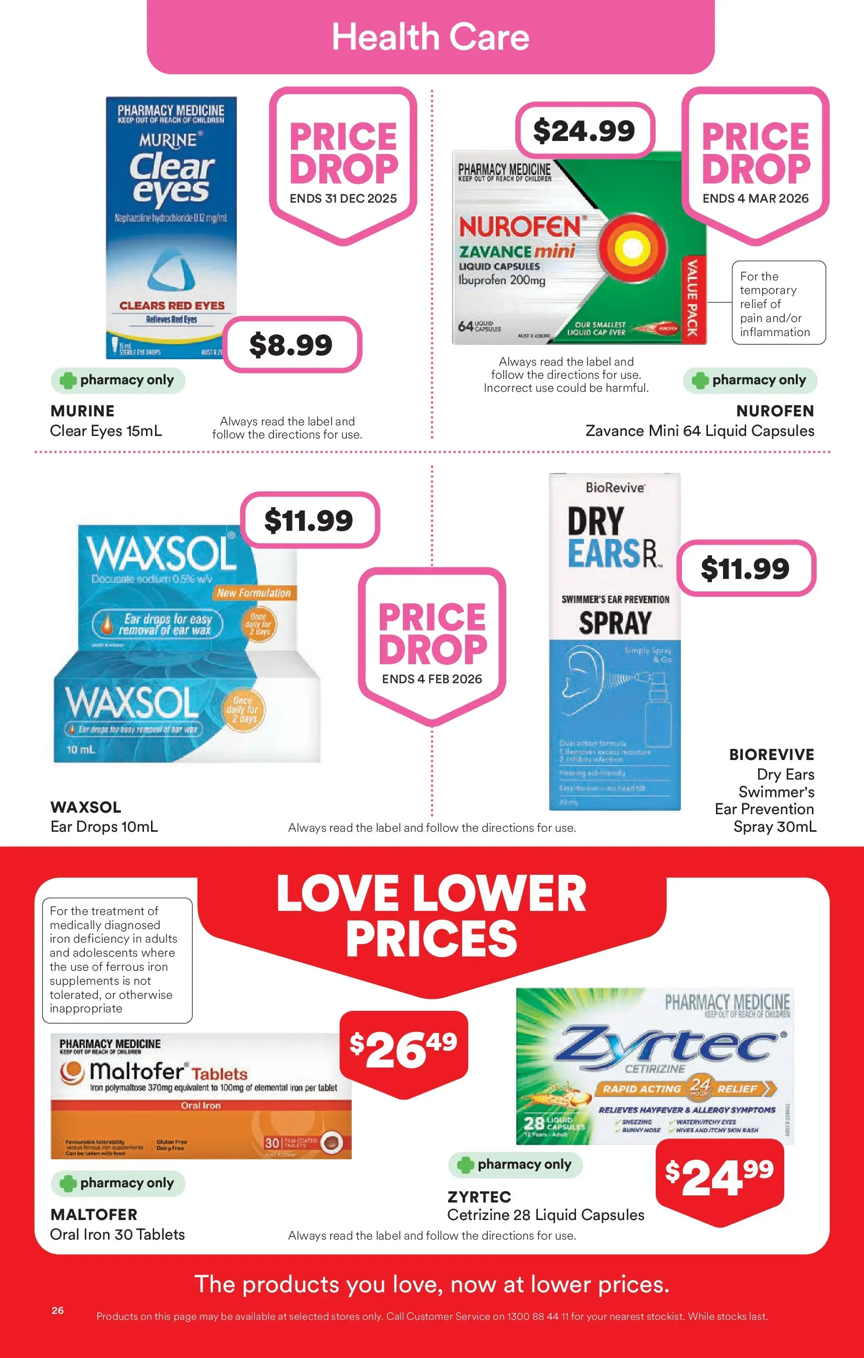 Priceline Pharmacy - Priceline Pharmacy Catalogue - 24/12/2025 > weekly / monthly specials | Page: 26 | Products: Cap, Tablet, Runny nose, Tablets