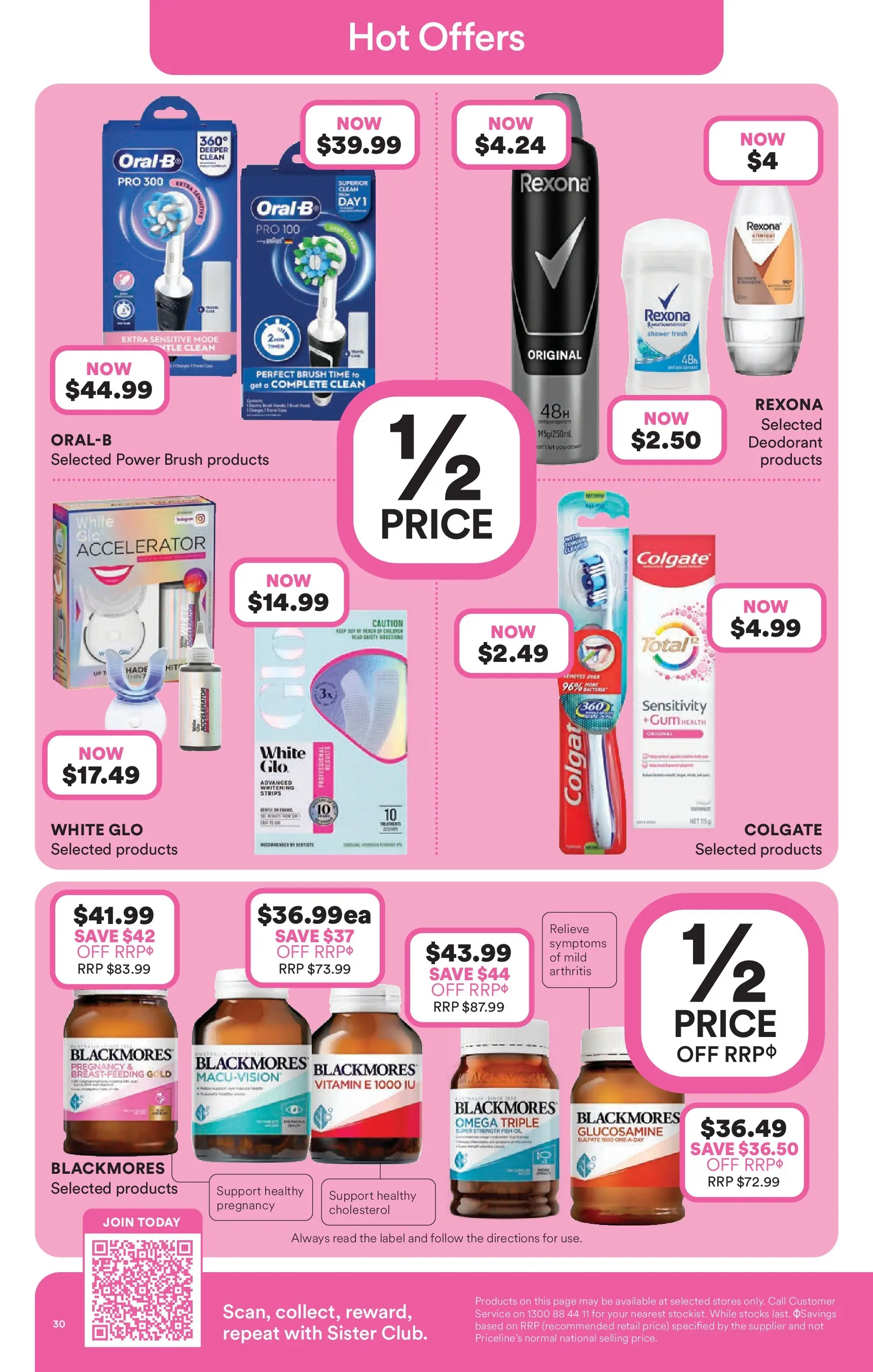 Priceline Pharmacy - Priceline Pharmacy Catalogue - 24/12/2025 > weekly / monthly specials | Page: 30 | Products: Shower, Brush, Oil, Vitamin