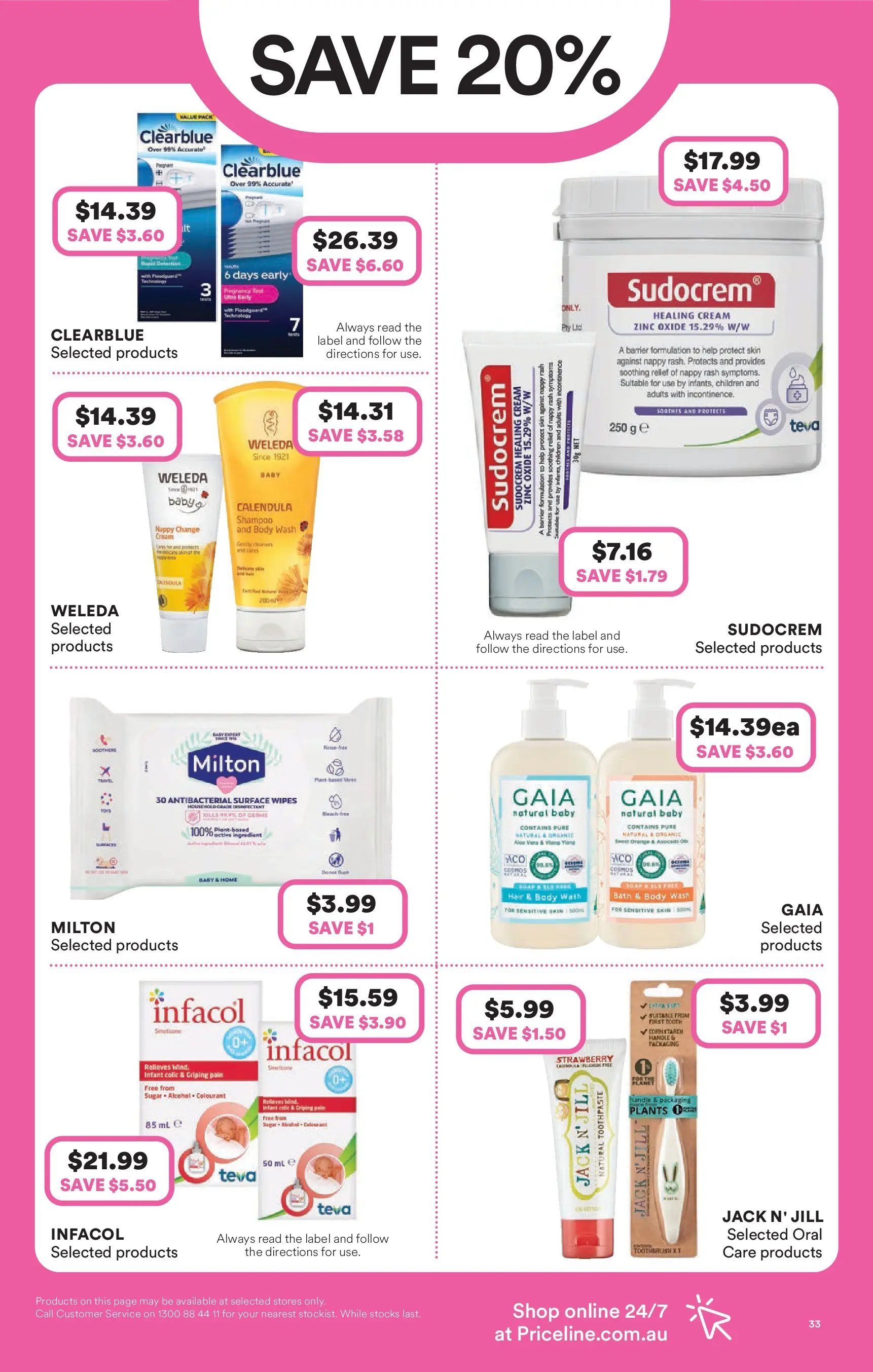 Priceline Pharmacy - Priceline Pharmacy Catalogue - 24/12/2025 > weekly / monthly specials | Page: 33 | Products: Cream, Toothbrush, Sensitive skin, Zinc