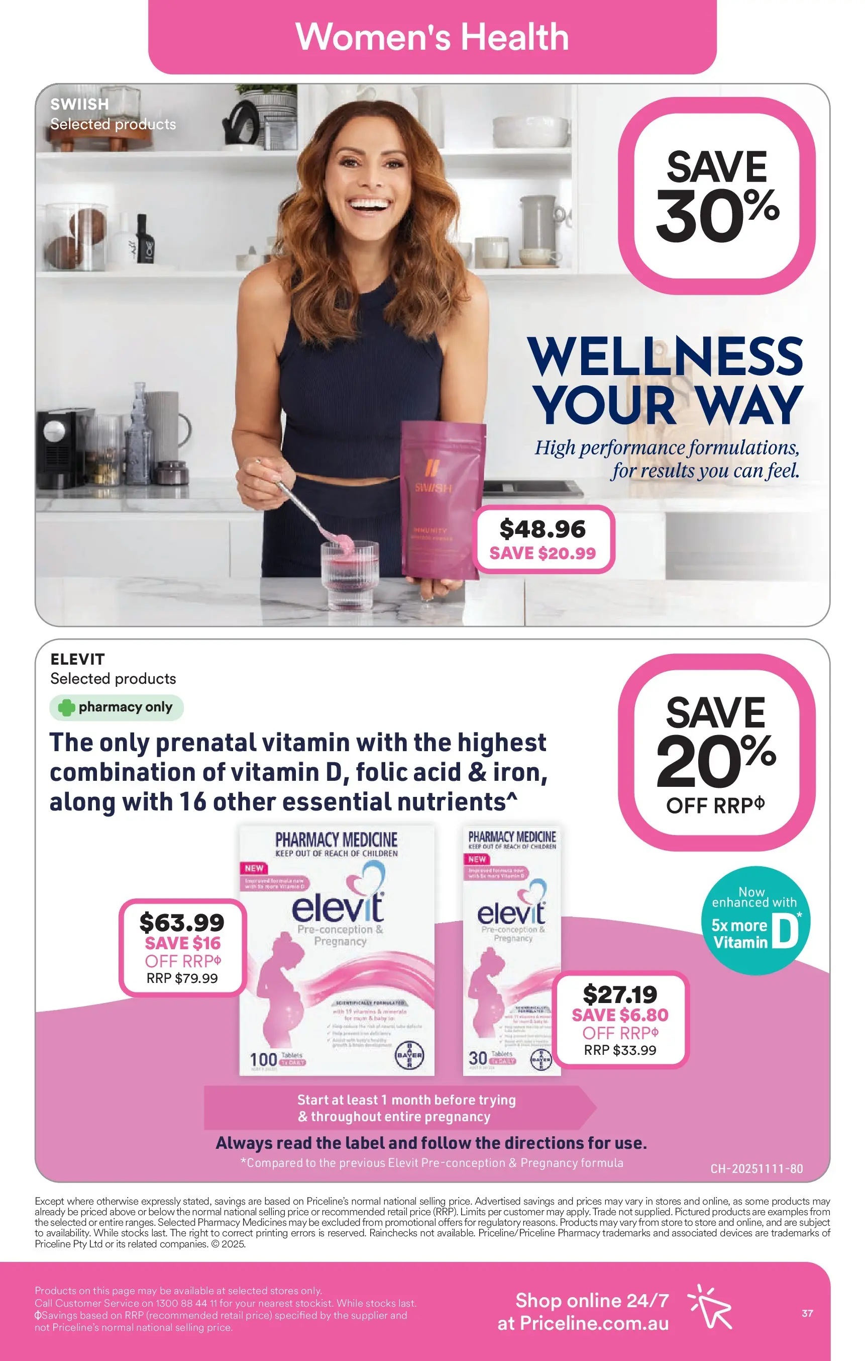Priceline Pharmacy - Priceline Pharmacy Catalogue - 24/12/2025 > weekly / monthly specials | Page: 37 | Products: Tablets, Vitamin