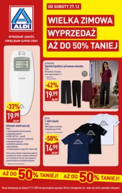 Pogląd oferty "Aldi Gazetka - Wielka zimowa wyprzedaż" - ważna od 27.12.2025