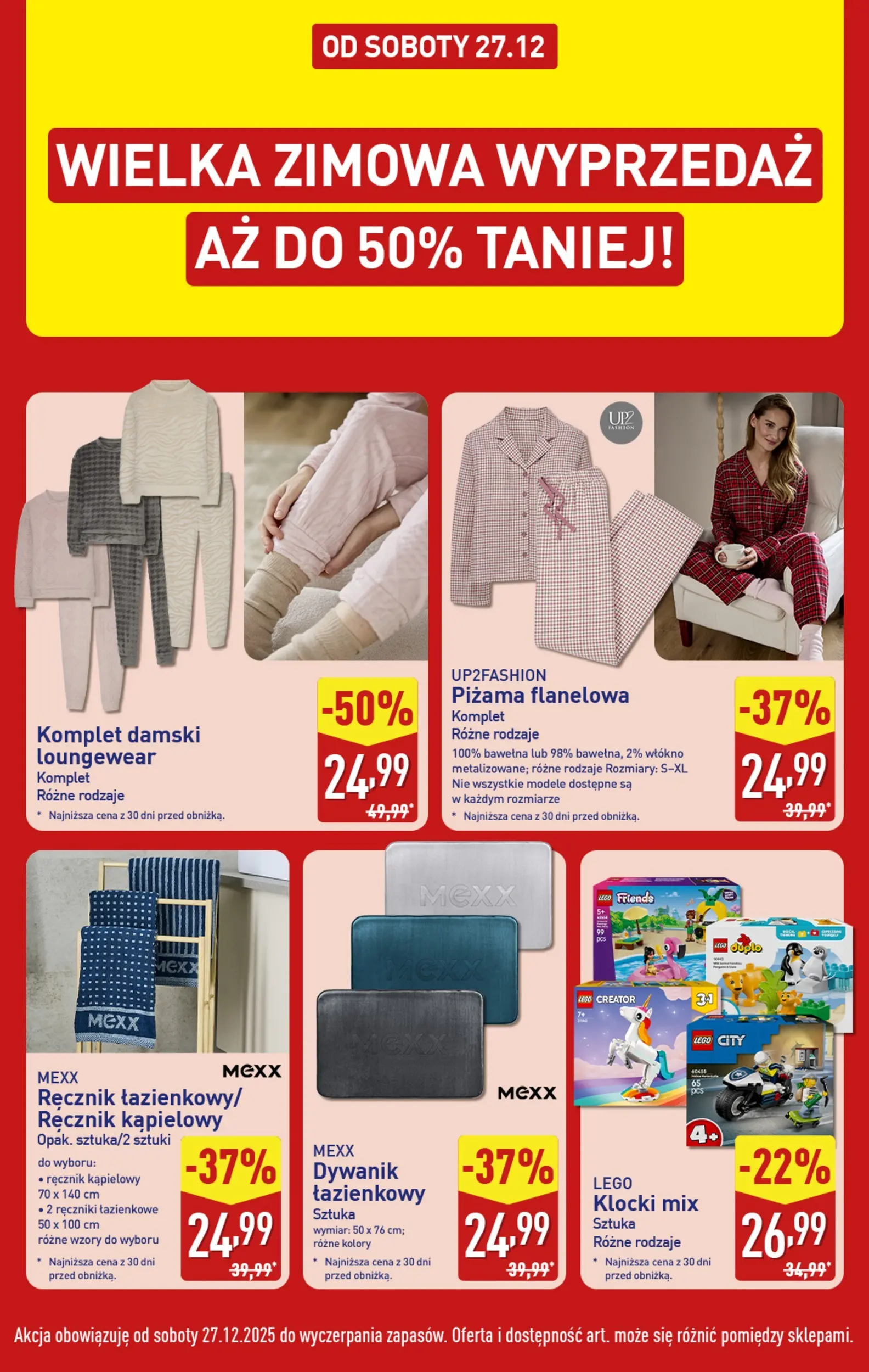 Aldi - Wielka zimowa wyprzedaż w ALDI od 26.12.2025 - Ulotka PDF, promocje | Strona: 3 | Produkty: Piżama, Lego