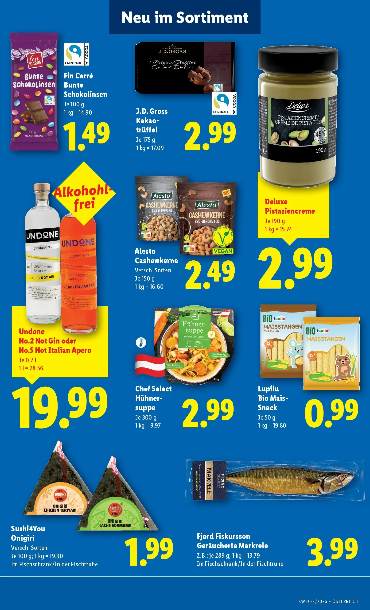Lidl - Lidl: Flugblatt in deiner Nähe ab 01.01.2026 - Angebote ab donnerstag | Seite: 3 | Produkte: Gin, Salz, Pfeffer, Creme