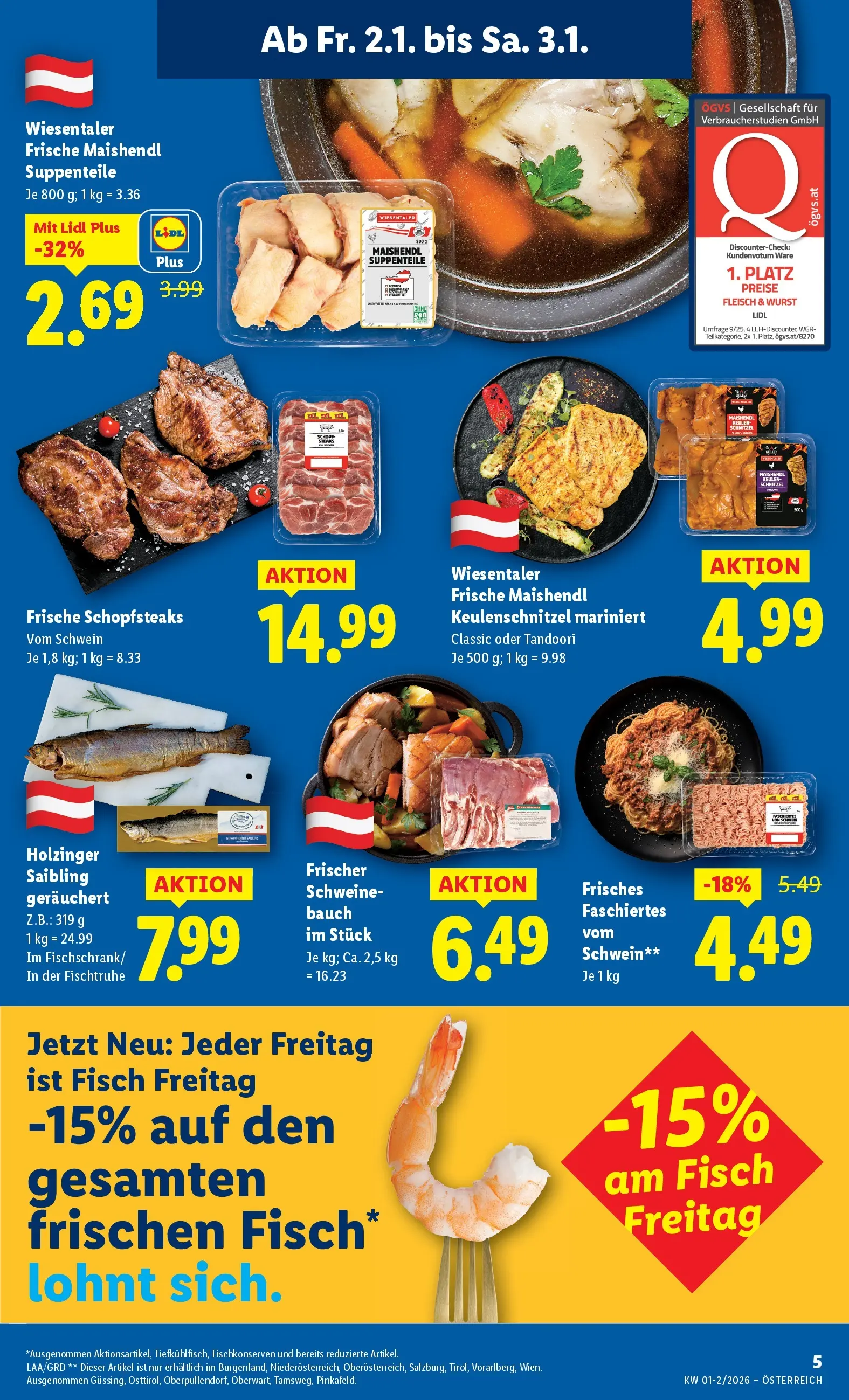 Lidl - Lidl: Flugblatt in deiner Nähe ab 01.01.2026 - Angebote ab donnerstag | Seite: 7 | Produkte: Wurst, Fisch