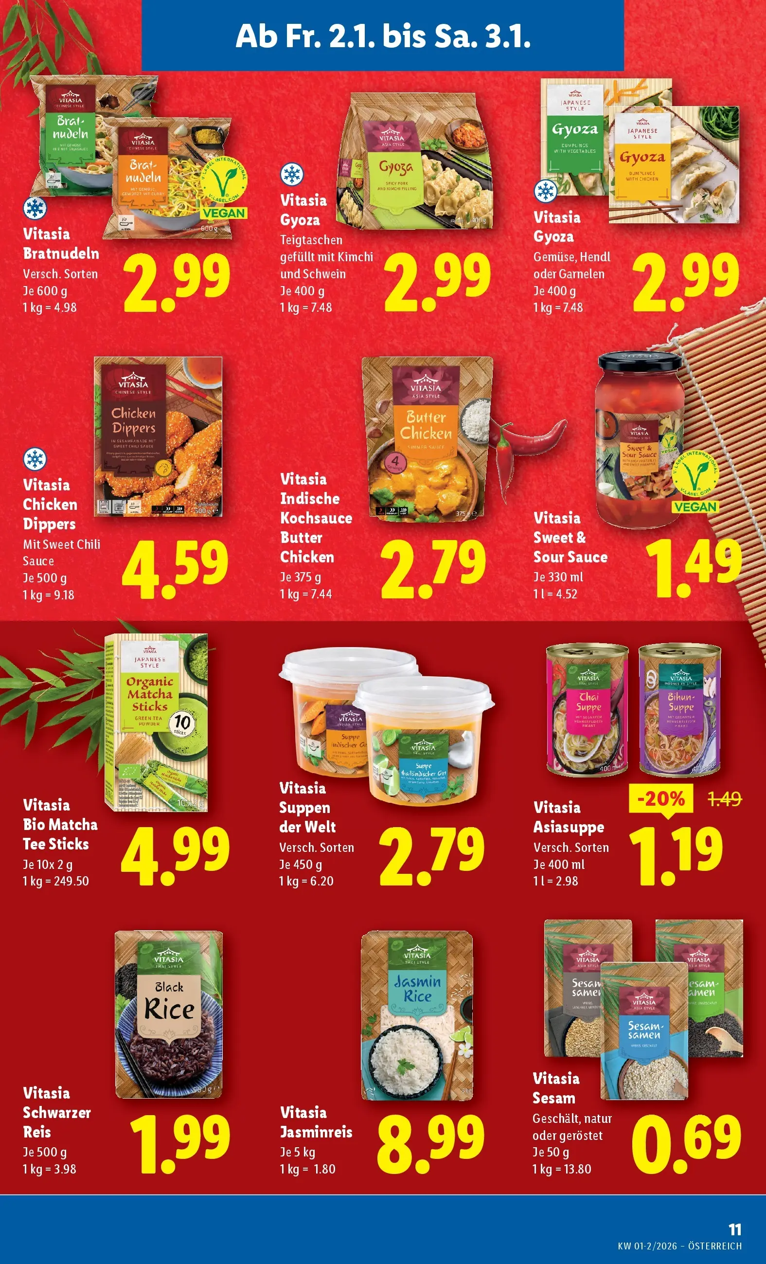 Lidl - Lidl: Flugblatt in deiner Nähe ab 01.01.2026 - Angebote ab donnerstag | Seite: 13 | Produkte: Butter, Reis, Tee, Nudeln