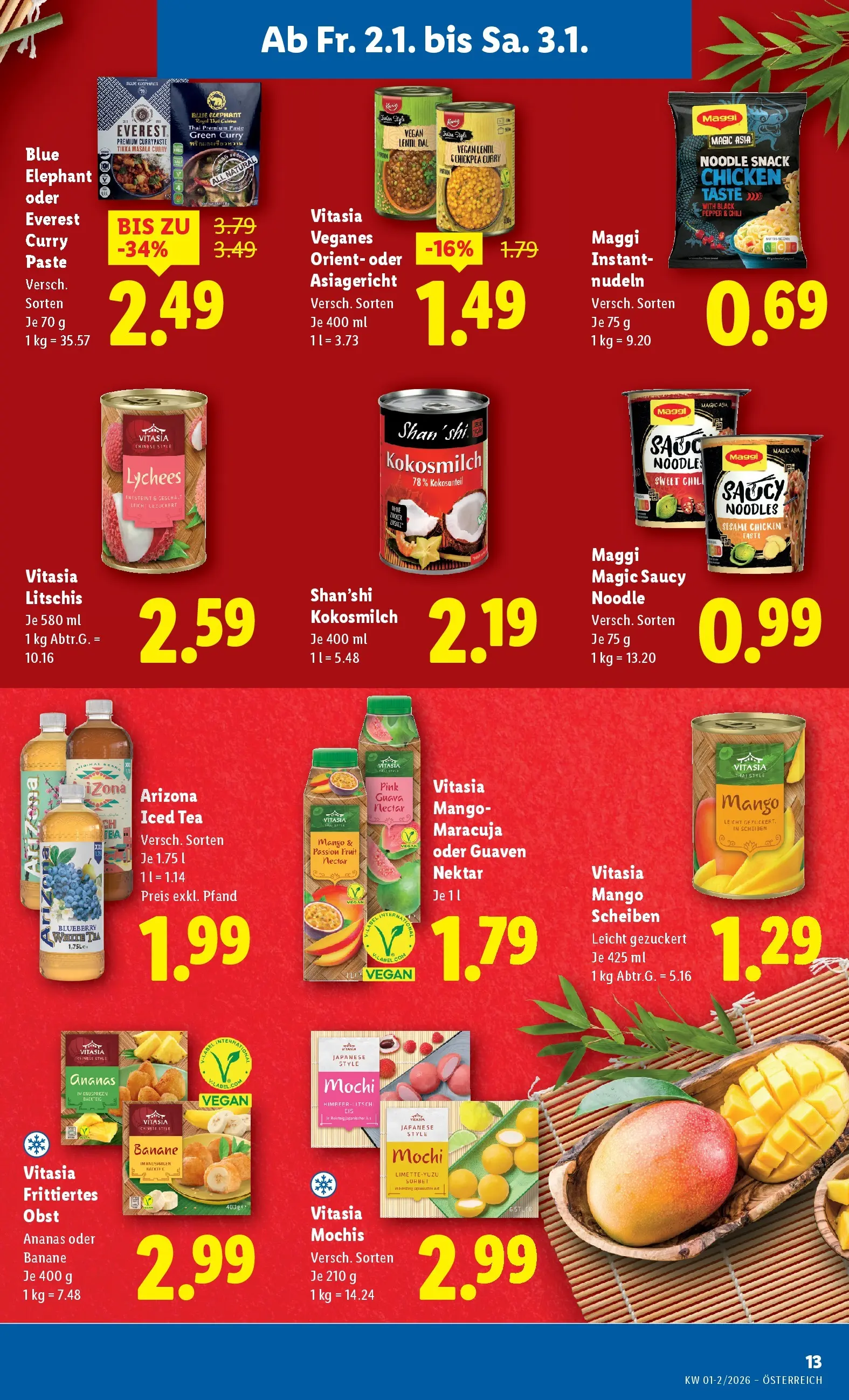 Lidl - Lidl: Flugblatt in deiner Nähe ab 01.01.2026 - Angebote ab donnerstag | Seite: 15 | Produkte: Obst, Mango, Chili, Ananas