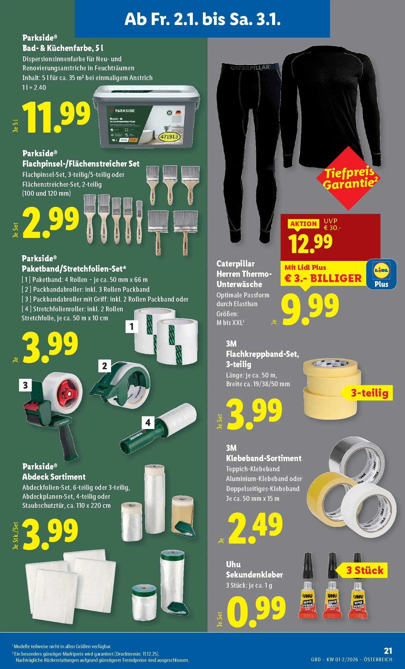 Lidl - Lidl: Flugblatt in deiner Nähe ab 01.01.2026 - Angebote ab donnerstag | Seite: 23 | Produkte: Unterwäsche, Bad