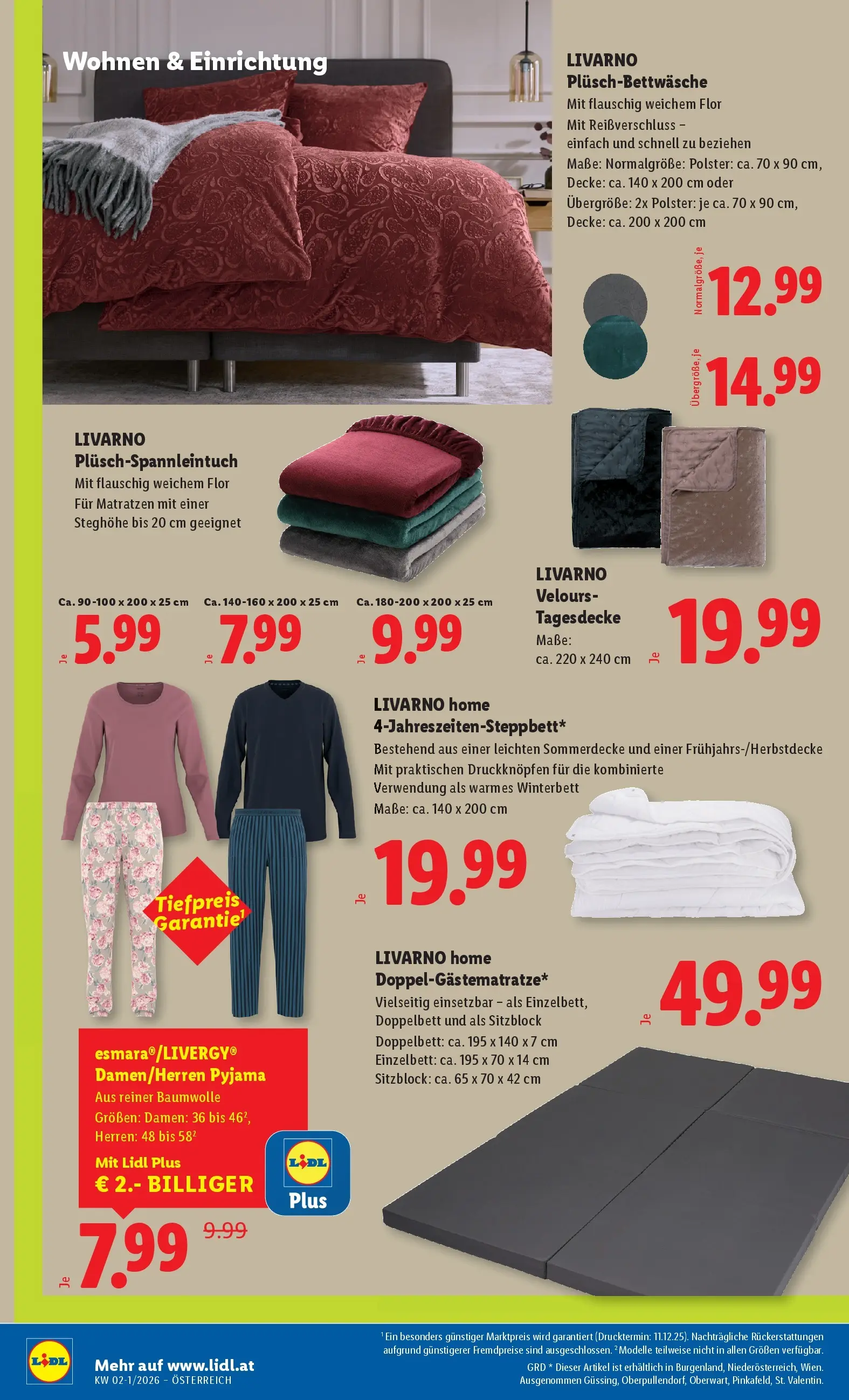 Lidl - Lidl: Flugblatt in deiner Nähe ab 01.01.2026 - Angebote ab donnerstag | Seite: 28 | Produkte: Pyjama, Decke