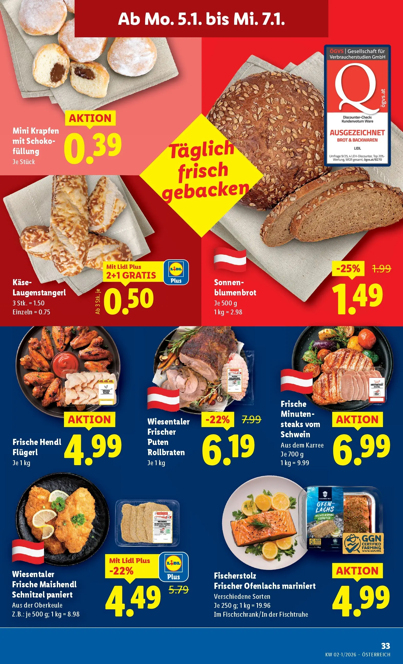 Lidl - Lidl: Flugblatt in deiner Nähe ab 01.01.2026 - Angebote ab donnerstag | Seite: 35 | Produkte: Ofen, Käse, Brot