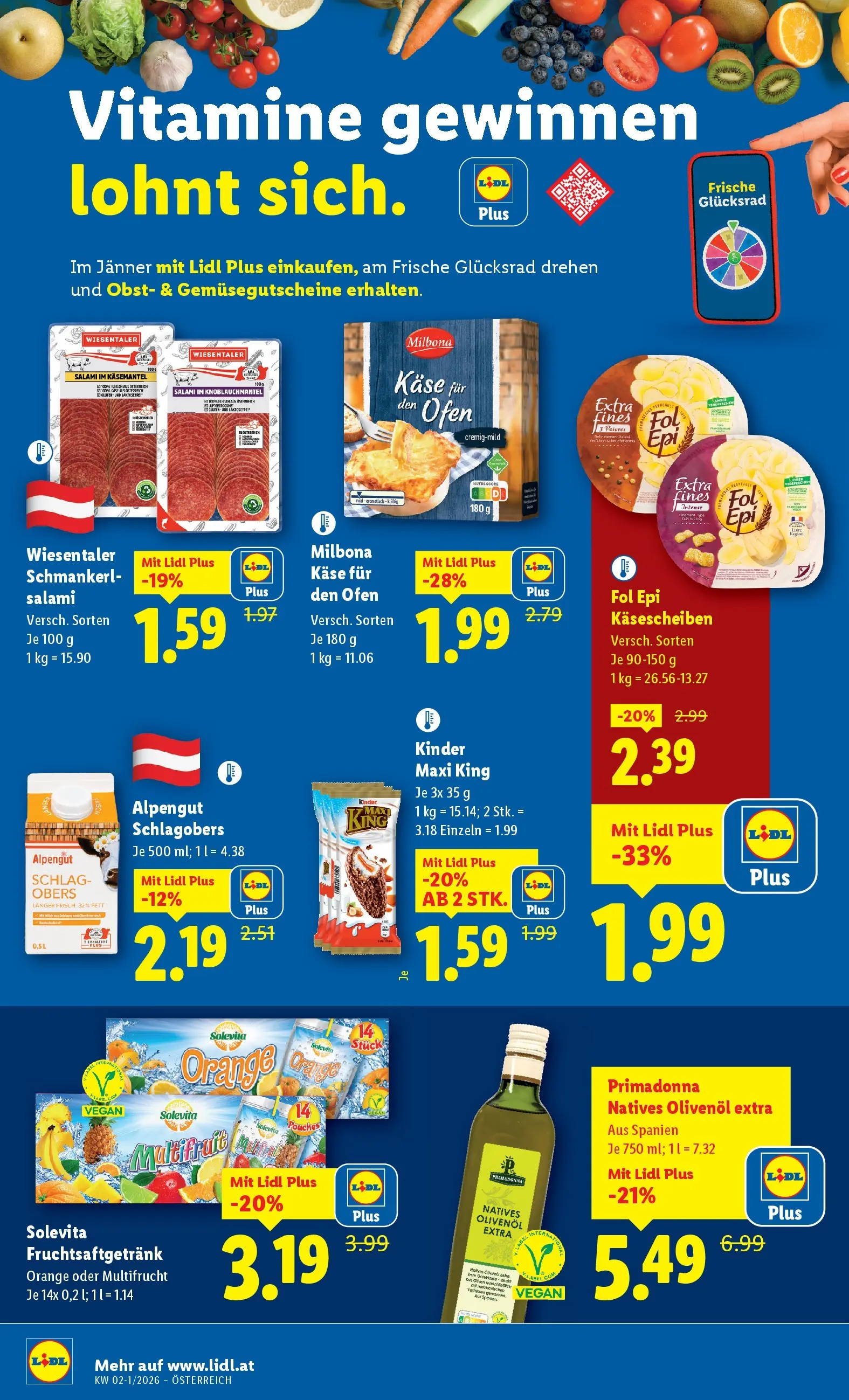 Lidl - Lidl: Flugblatt in deiner Nähe ab 01.01.2026 - Angebote ab donnerstag | Seite: 38 | Produkte: Mantel, Obst, Ofen, Käse