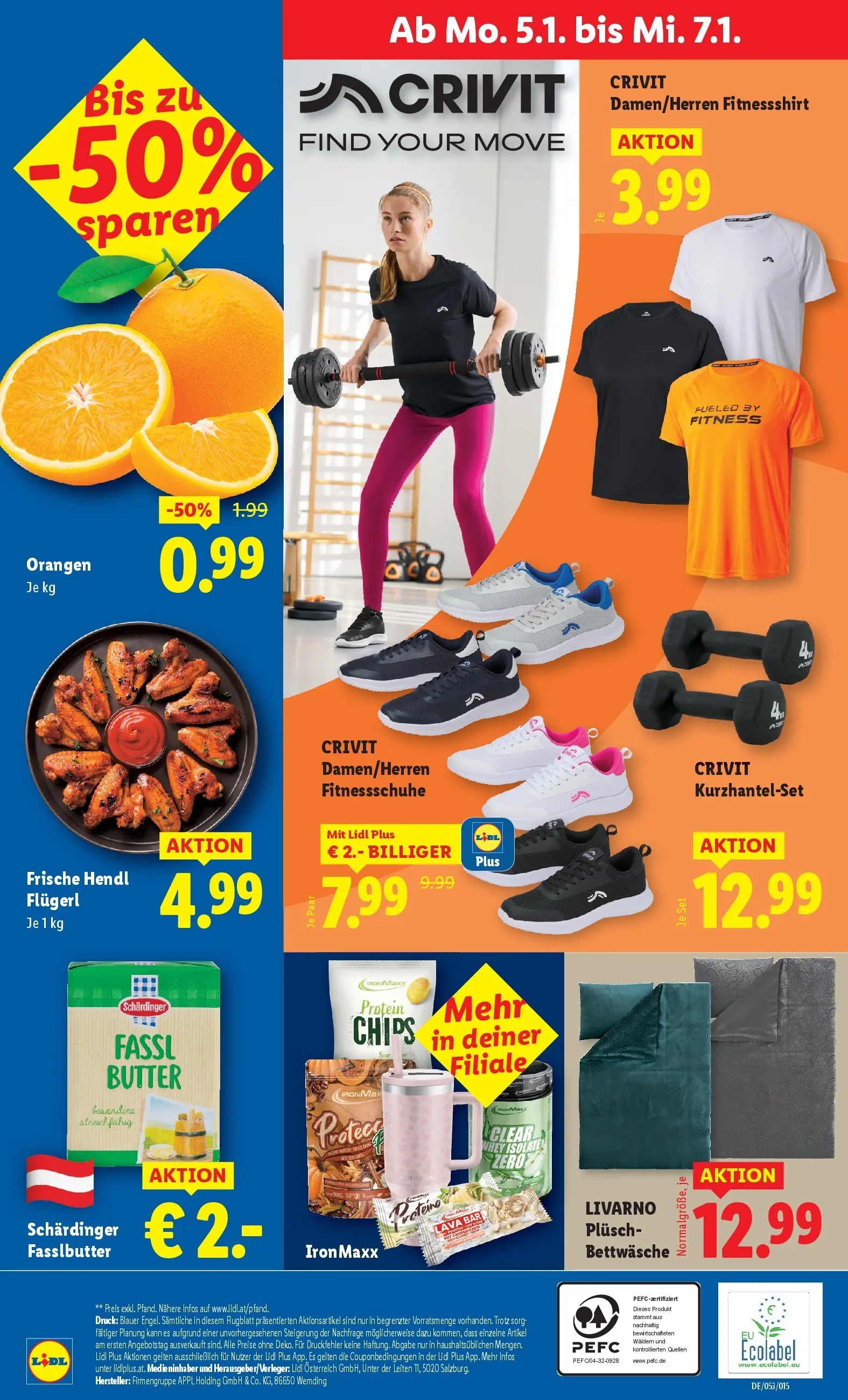 Lidl - Lidl: Flugblatt in deiner Nähe ab 01.01.2026 - Angebote ab donnerstag | Seite: 42 | Produkte: Chips, Butter, Orangen