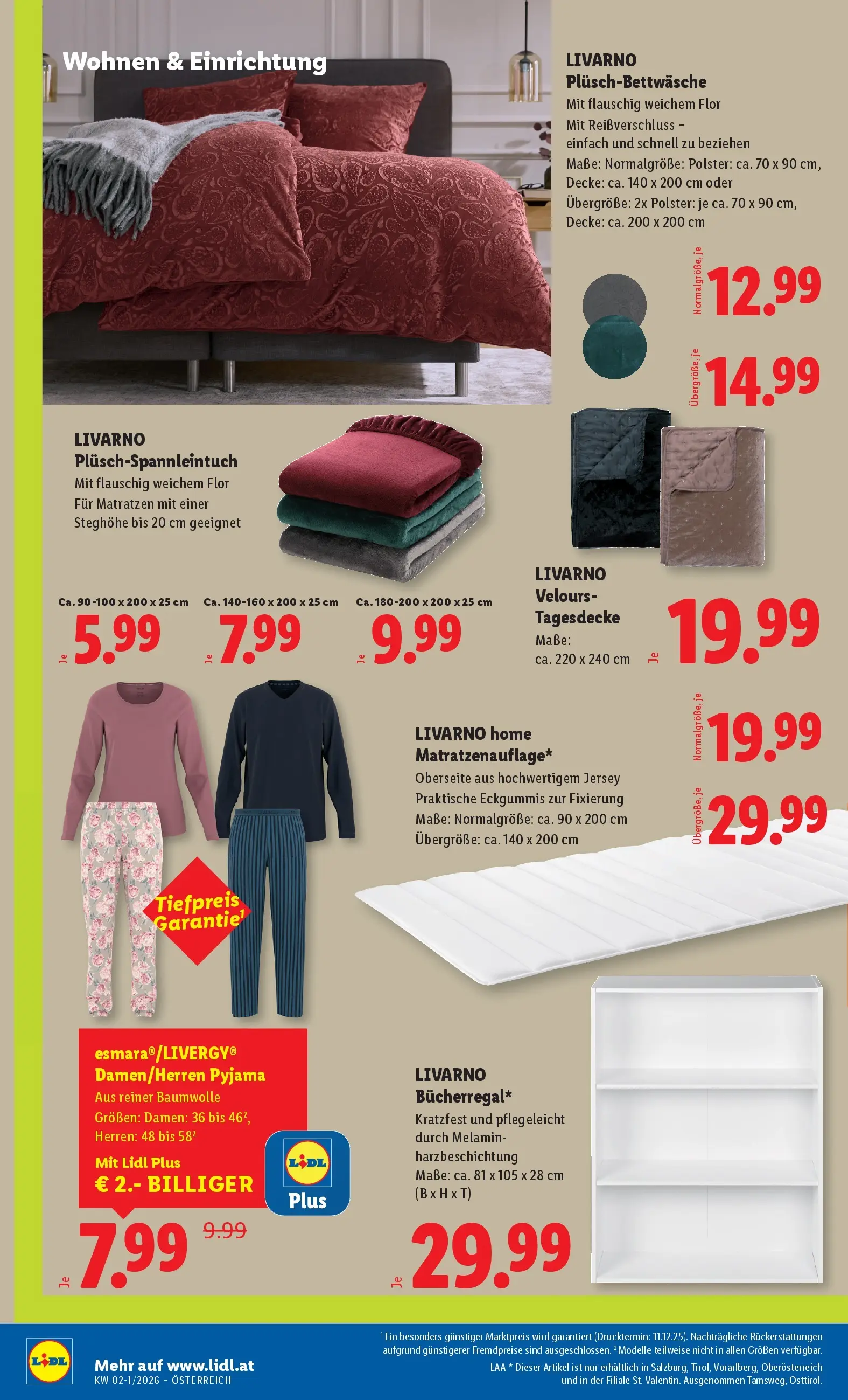Lidl - Lidl: Flugblatt in deiner Nähe ab 01.01.2026 - Angebote ab donnerstag | Seite: 28 | Produkte: Pyjama, Decke