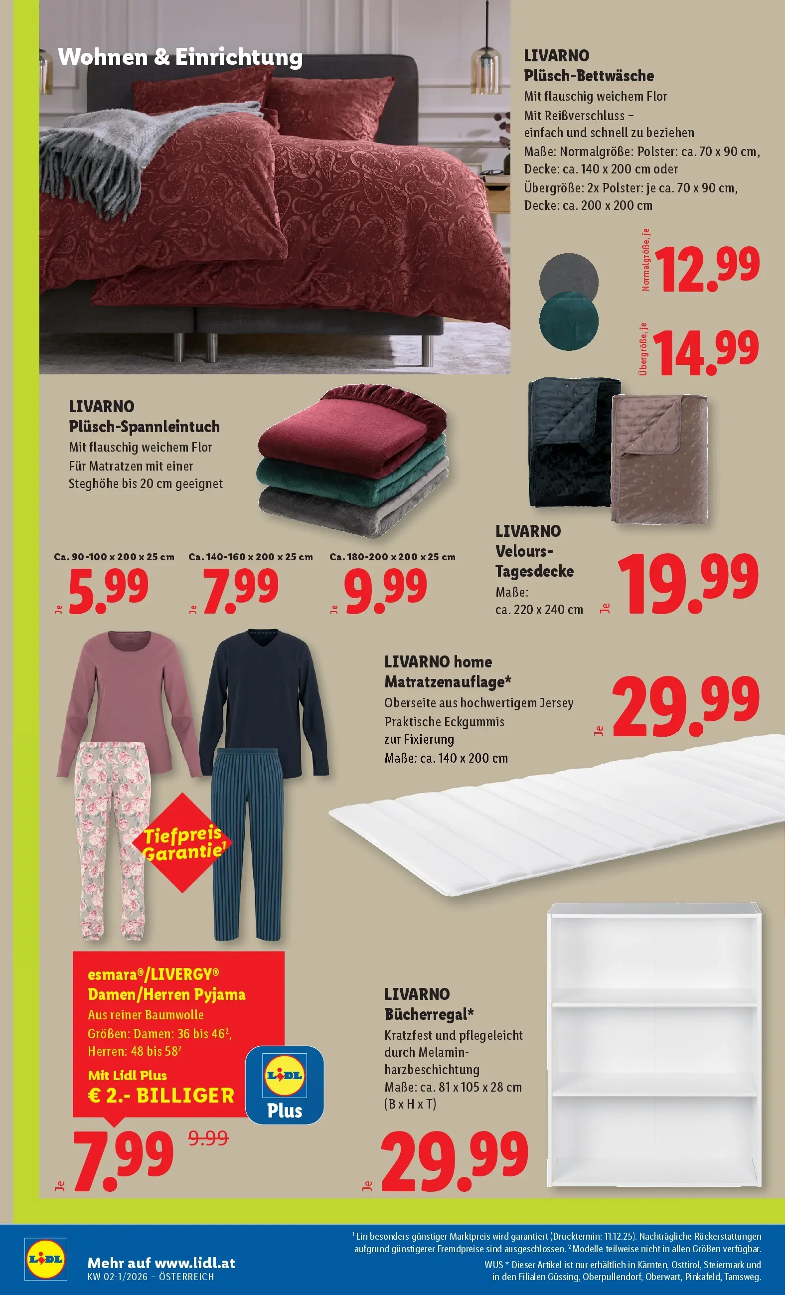 Lidl - Lidl: Flugblatt in deiner Nähe ab 01.01.2026 - Angebote ab donnerstag | Seite: 28 | Produkte: Pyjama, Decke