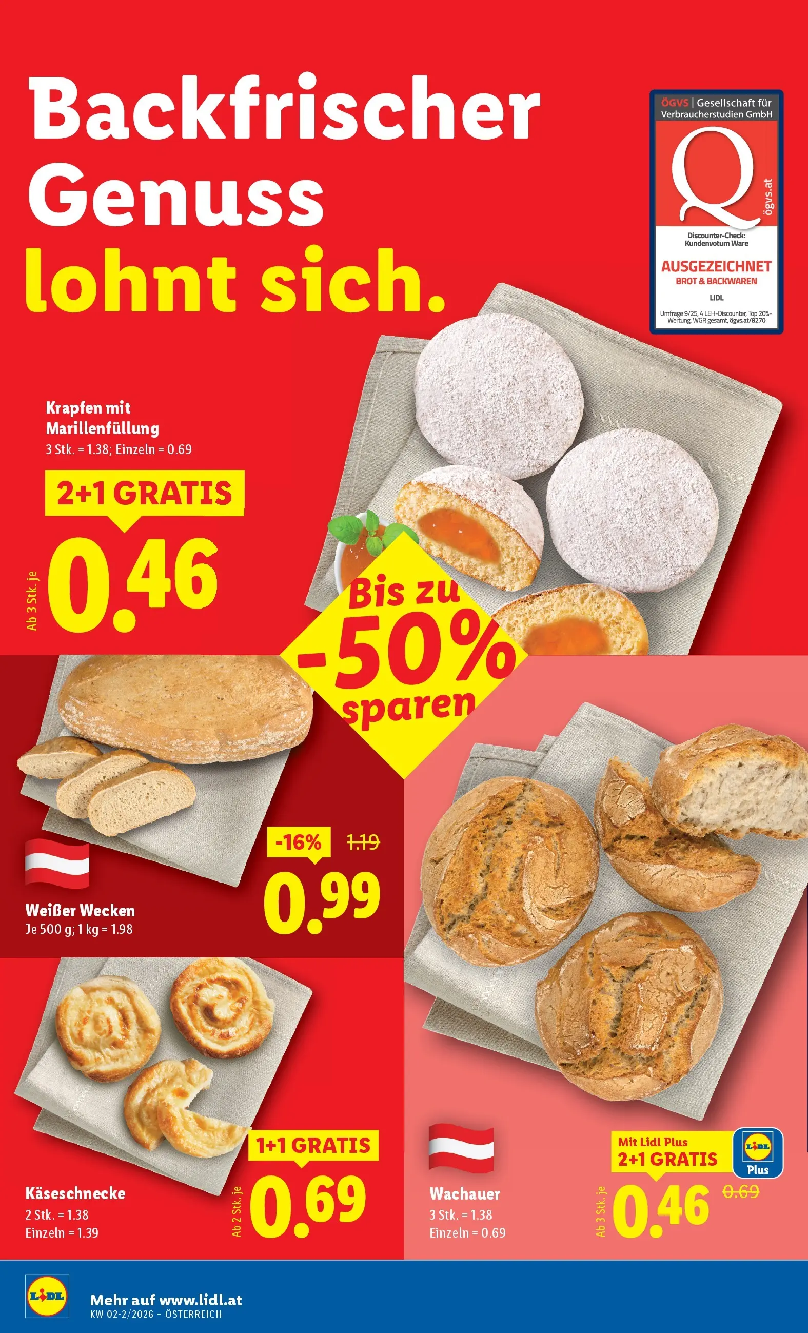 Lidl Flugblatt - Jenbach, Eferding, Dornbirn ab 08.01.2026 - Angebote ab donnerstag | Seite: 6 | Produkte: Brot