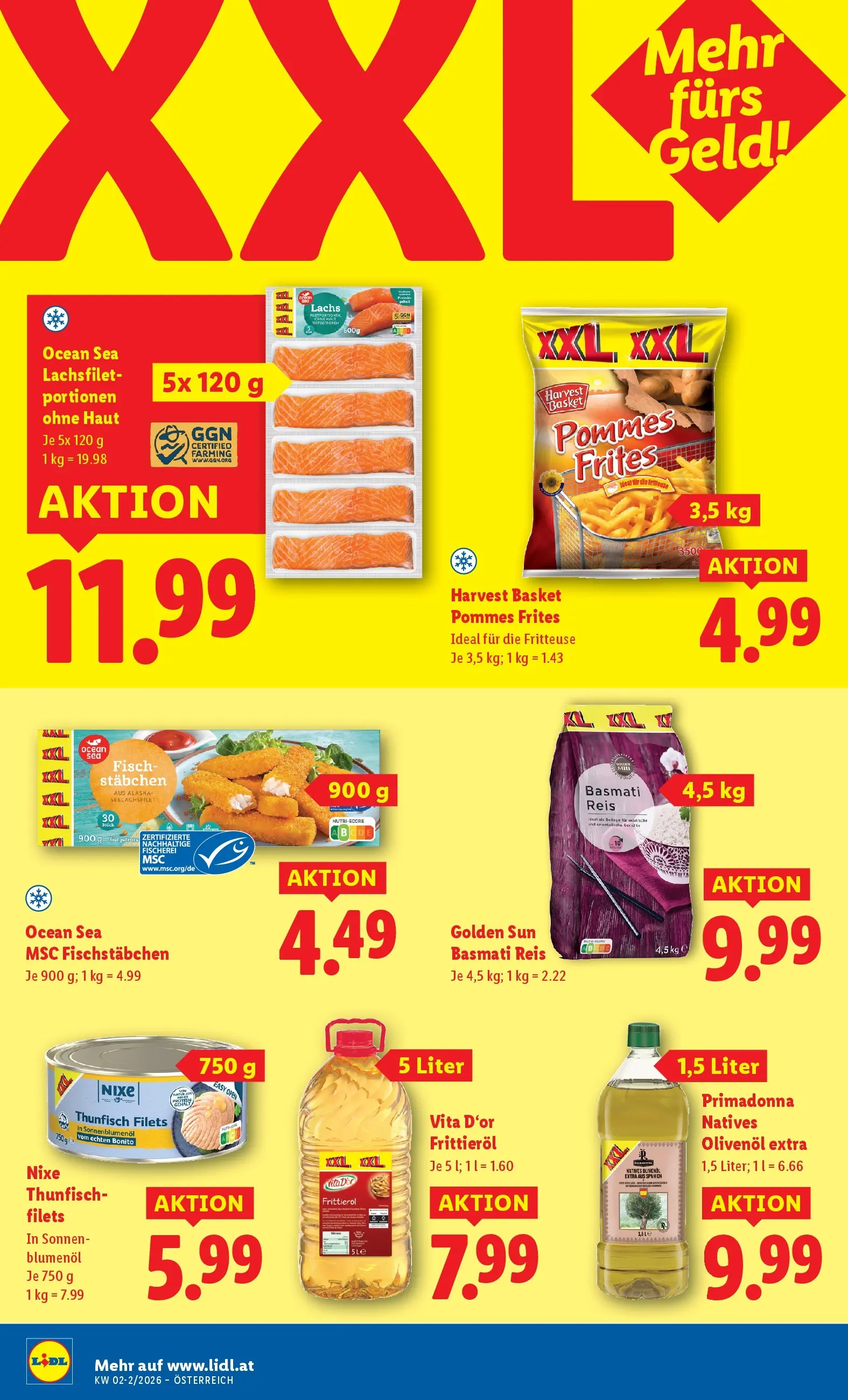 Lidl Flugblatt - Jenbach, Eferding, Dornbirn ab 08.01.2026 - Angebote ab donnerstag | Seite: 12 | Produkte: Huile à frire, Reis, Fisch