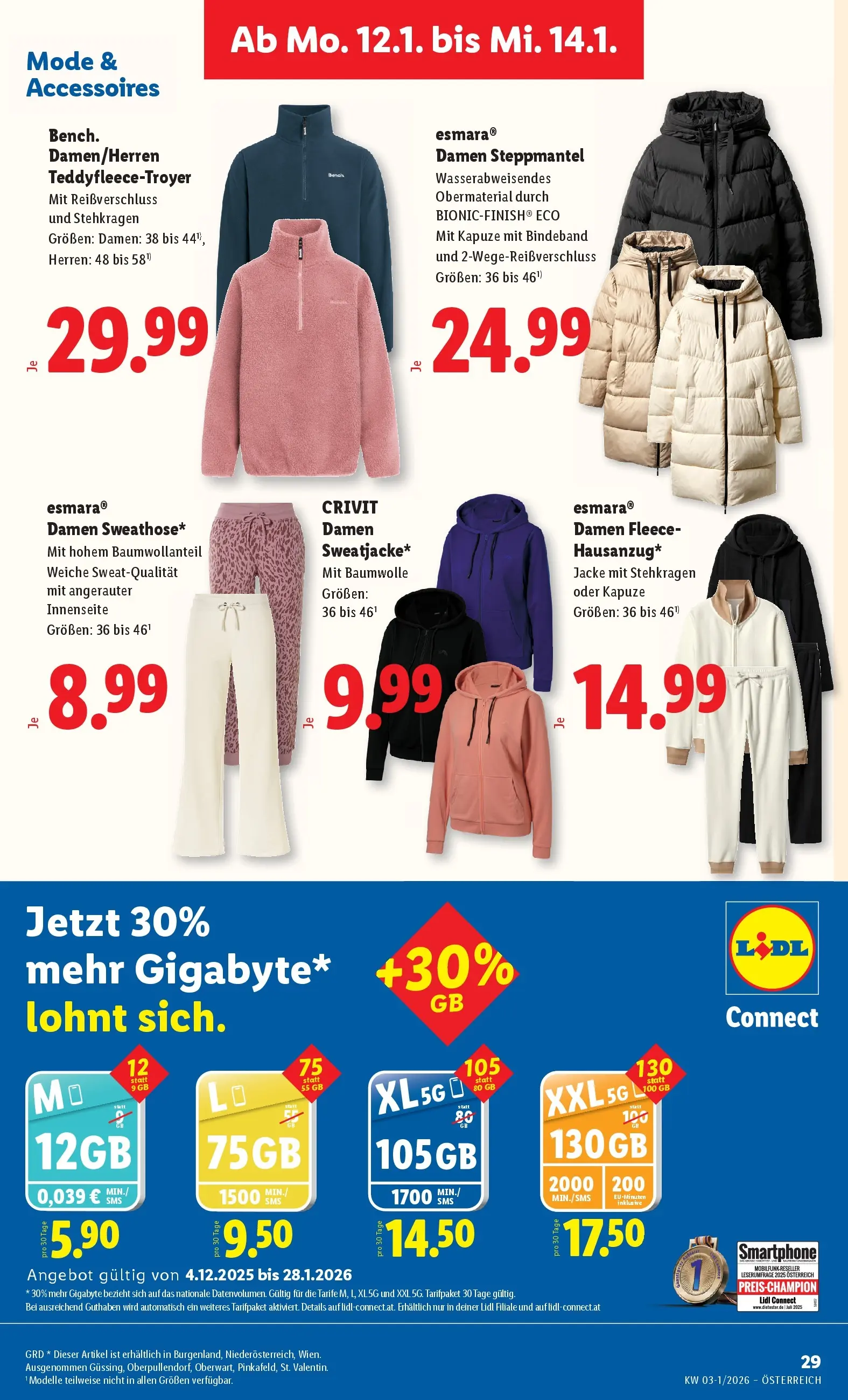 Lidl Flugblatt - Wien, Langenzersdorf, Zwettl ab 08.01.2026 - Angebote ab donnerstag | Seite: 35 | Produkte: Jacke, Smartphone