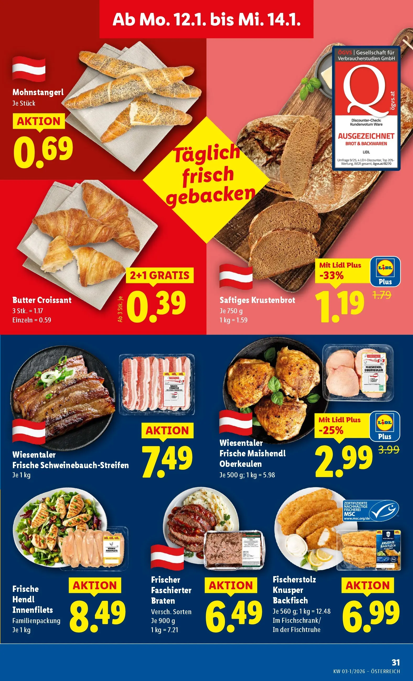 Lidl Flugblatt - Jenbach, Eferding, Dornbirn ab 08.01.2026 - Angebote ab donnerstag | Seite: 37 | Produkte: Butter, Brot
