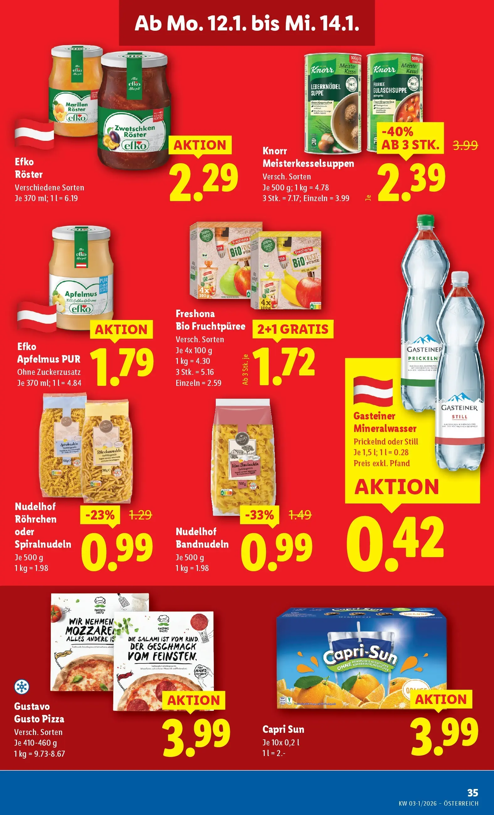 Lidl Flugblatt - Jenbach, Eferding, Dornbirn ab 08.01.2026 - Angebote ab donnerstag | Seite: 41 | Produkte: Salami, Pizza