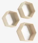 JYSK JYSK Рафтове за стена ILBRO 3 бр./к-т натурал/бяло - до 14-01-26