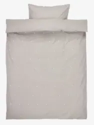 JYSK Спално бельо ELLIE 140x200 светлосиво с бродерия