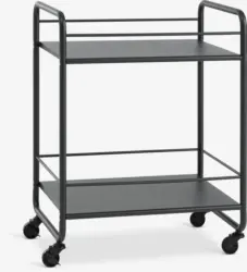 JYSK Количка NARUP 2 рафта черна