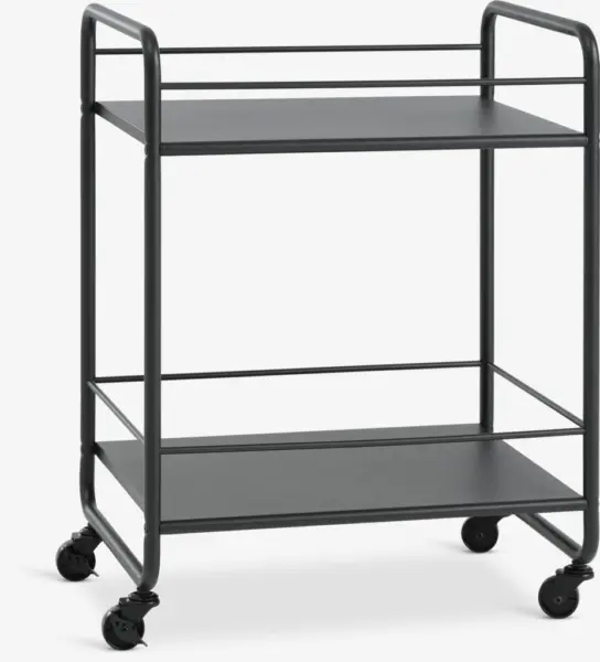 JYSK Количка NARUP 2 рафта черна