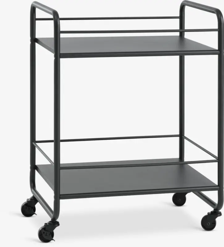 JYSK Количка NARUP 2 рафта черна