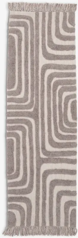 JYSK Килим BERGASTER 65x200 светлосиво/бежово