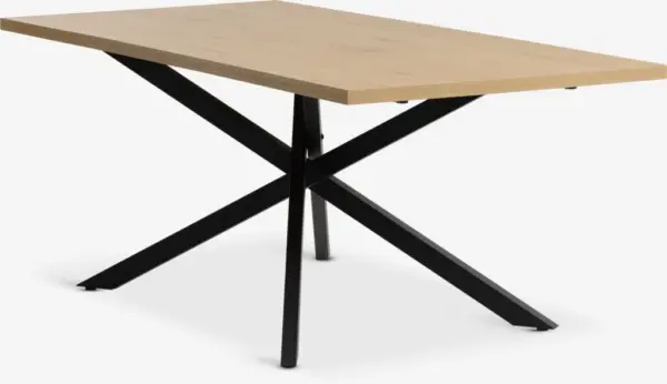 JYSK Masă NORTOFT 95x200 stejar cald/negru