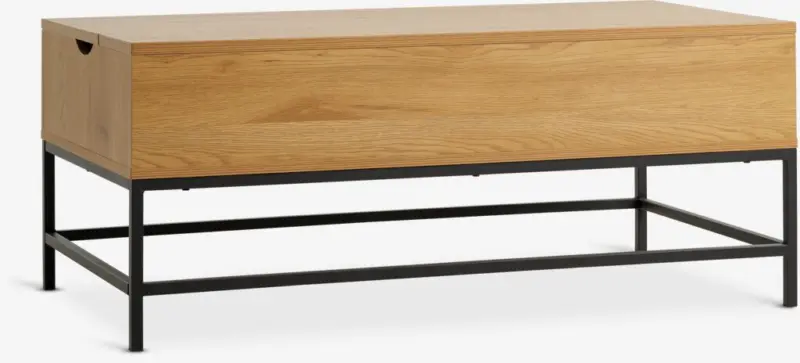 JYSK Маса за кафе AABENRAA Д110 повдигащ се плот цвят топъл дъб