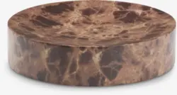 JYSK Поставка за бижута MAKARYD &Oslash;10xВ2см мраморен ефект кафява