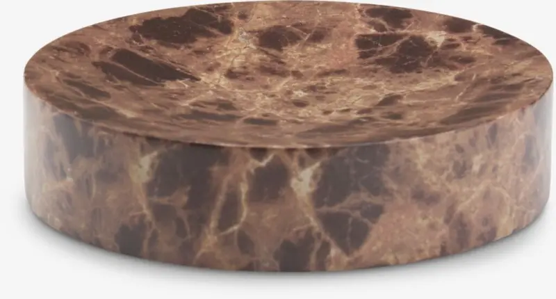 JYSK Поставка за бижута MAKARYD &Oslash;10xВ2см мраморен ефект кафява
