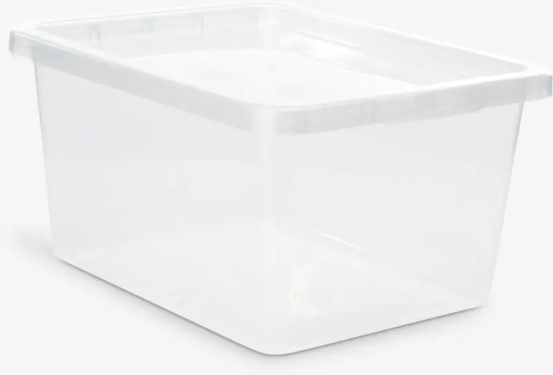 JYSK Кутия за съхранение BASIC BOX 20 литра с капак прозрачна