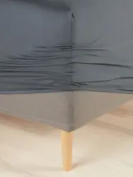 JYSK Чаршаф с ластик JETTE жарсе 160x200x35 сив