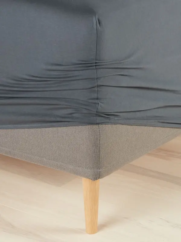 JYSK Чаршаф с ластик JETTE жарсе 160x200x35 сив