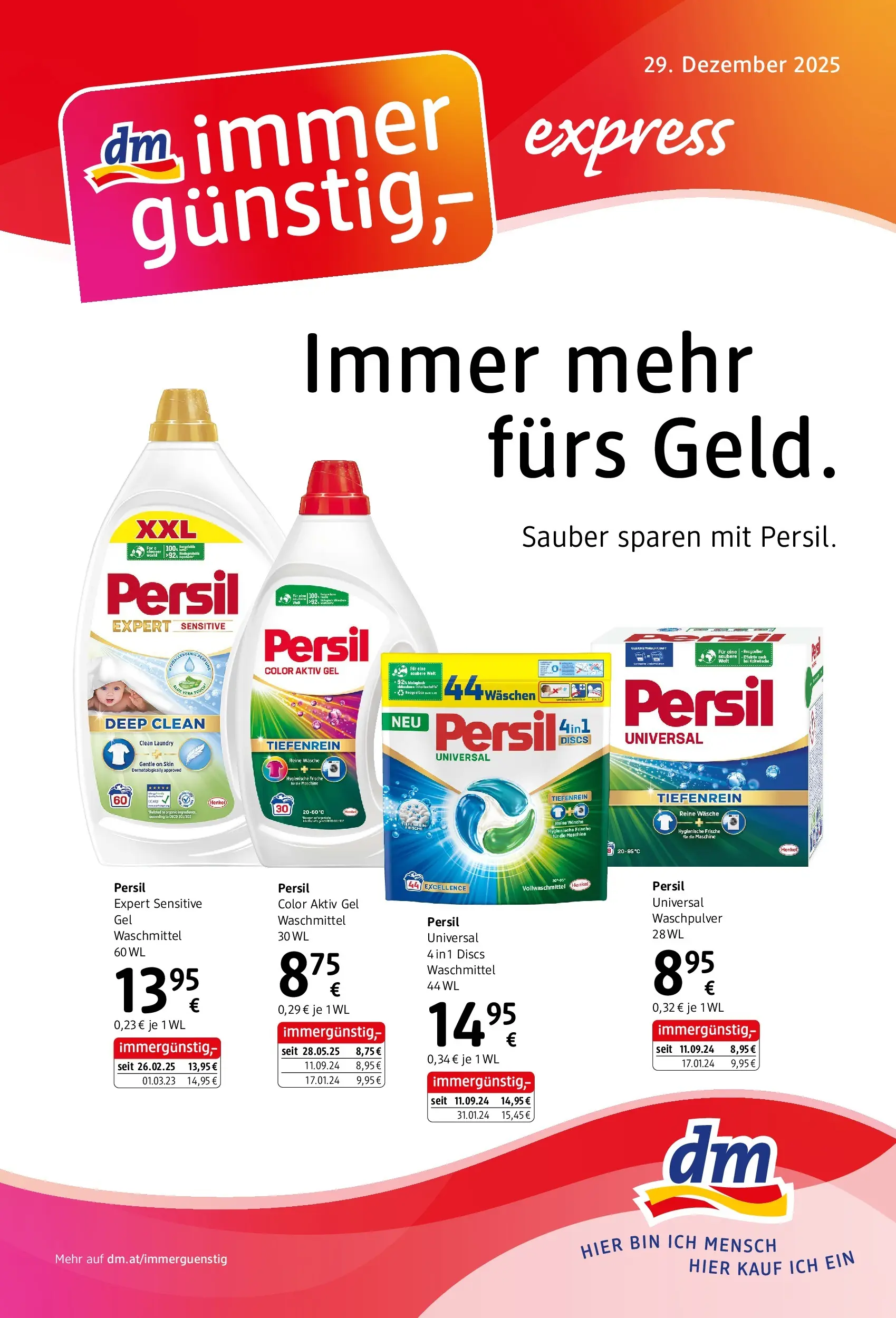 dm drogerie markt - dm: Journal Express von 28.12.2025 - Aktuelle Angebote | Seite: 1 | Produkte: Waschpulver, Waschmittel