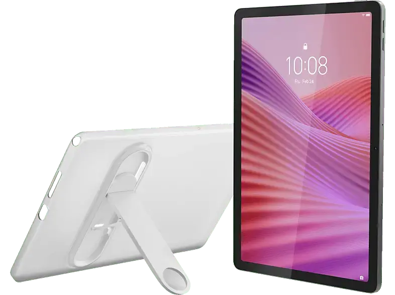 LENOVO Tab, Inkl. transparenter Schutzh&uuml;lle mit integriertem Standfu&szlig;, Tablet, 64 GB, 10,1 Zoll, Luna Grey