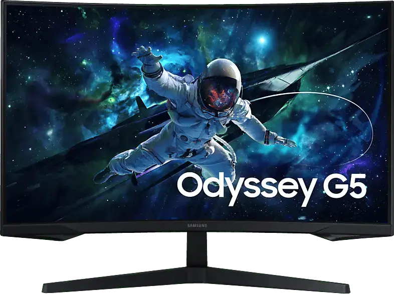 SAMSUNG Odyssey G55C S27CG554EU 27 Zoll WQHD Curved Gaming Monitor 1 ms Reaktionszeit 165 Hz