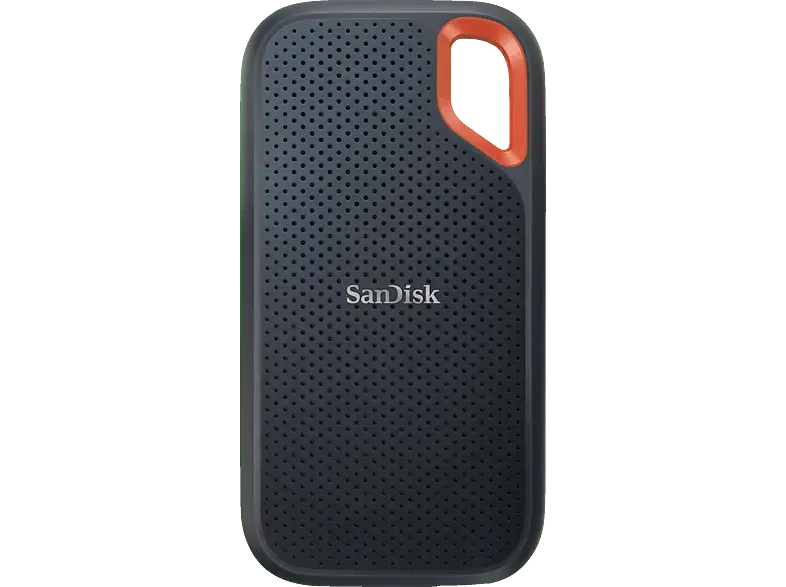 SANDISK Extreme Portable Festplatte, 2 TB SSD, extern, Grau/Orange