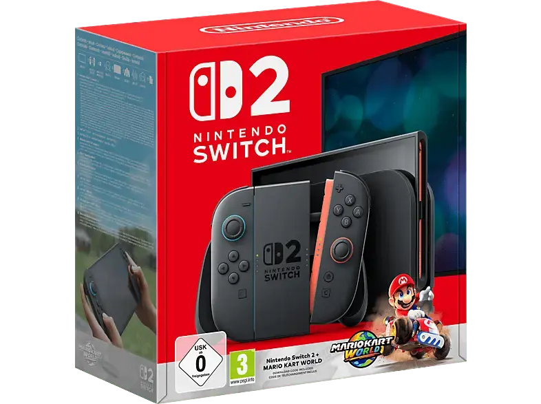 NINTENDO Switch 2 + Mario Kart World Spielekonsole