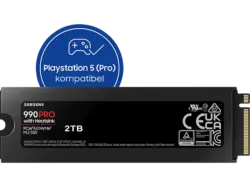 SAMSUNG 990 PRO Heatsink PS5 2 TB, Gaming Festplatte, Schwarz