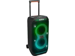 JBL PartyBox Stage 320 Tragbarer Partylautsprecher mit Rollen (2 x 6.5 Zoll (165 mm) Tieft&ouml;ner, 2 1 (25 Hochtonkalotten, Schwarz