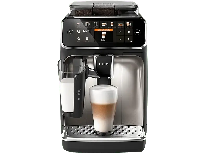 PHILIPS EP5447/90 Serie 5400 LatteGo 11 Kaffeespezialit&auml;ten Kaffeevollautomat Schwarz/Chrom