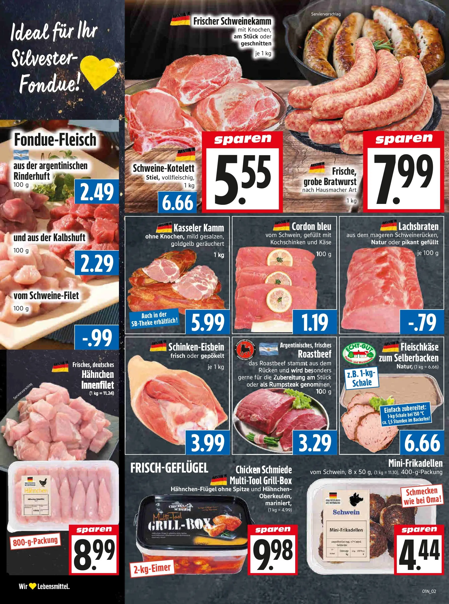 Entdecke - Edeka Hahner: Wochenangebote (ab 28.12.2025) zum Blättern | Seite: 4 | Produkte: Rumpsteak, Bratwurst, Schweinefilet, Backofen