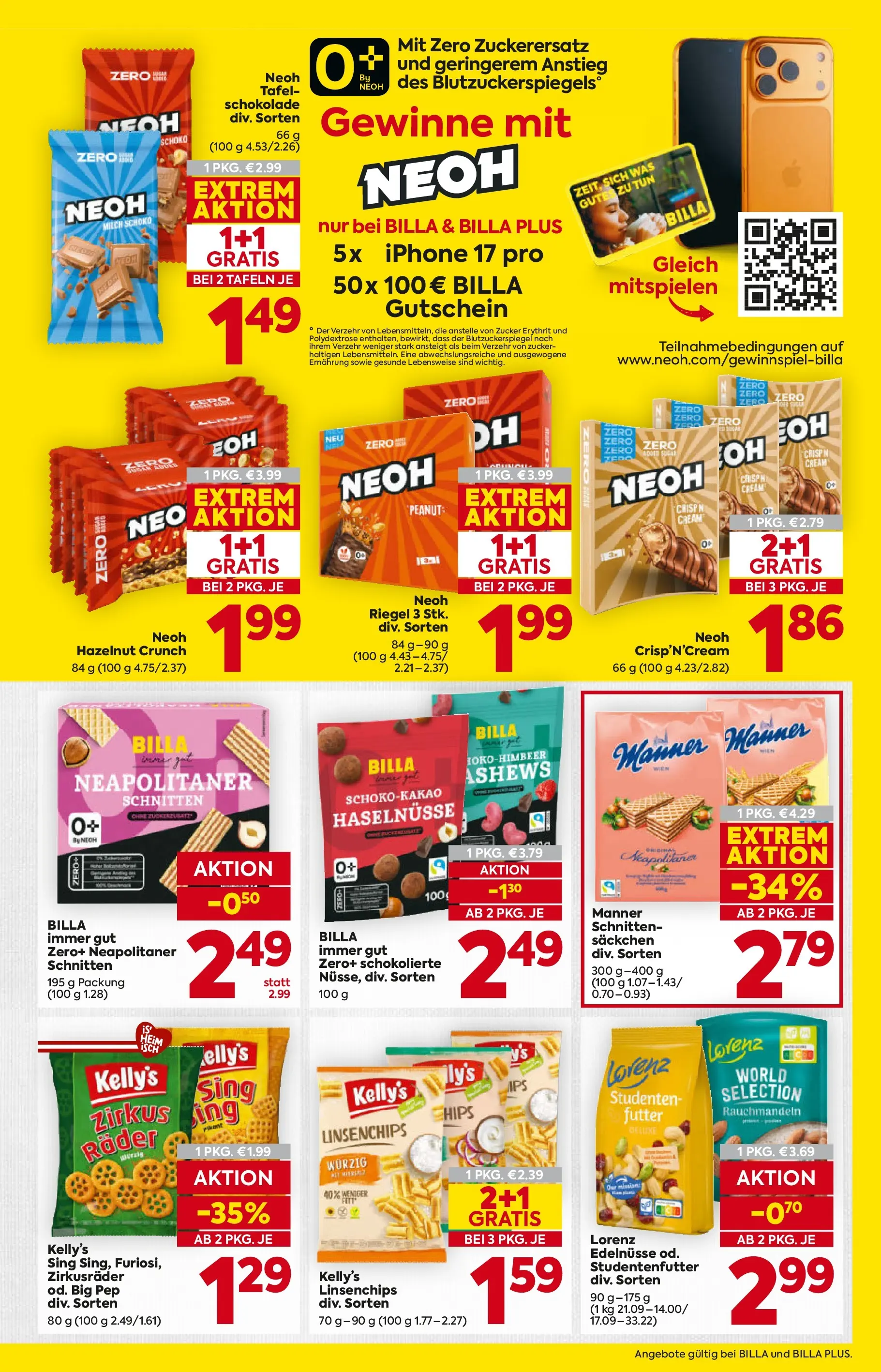 Billa - BILLA: Flugblatt gültig bei BILLA & BILLA PLUS ab 01.01.2026 - Angebote, Prospekt | Seite: 15 | Produkte: Zucker, Milch, Iphone, Schokolade