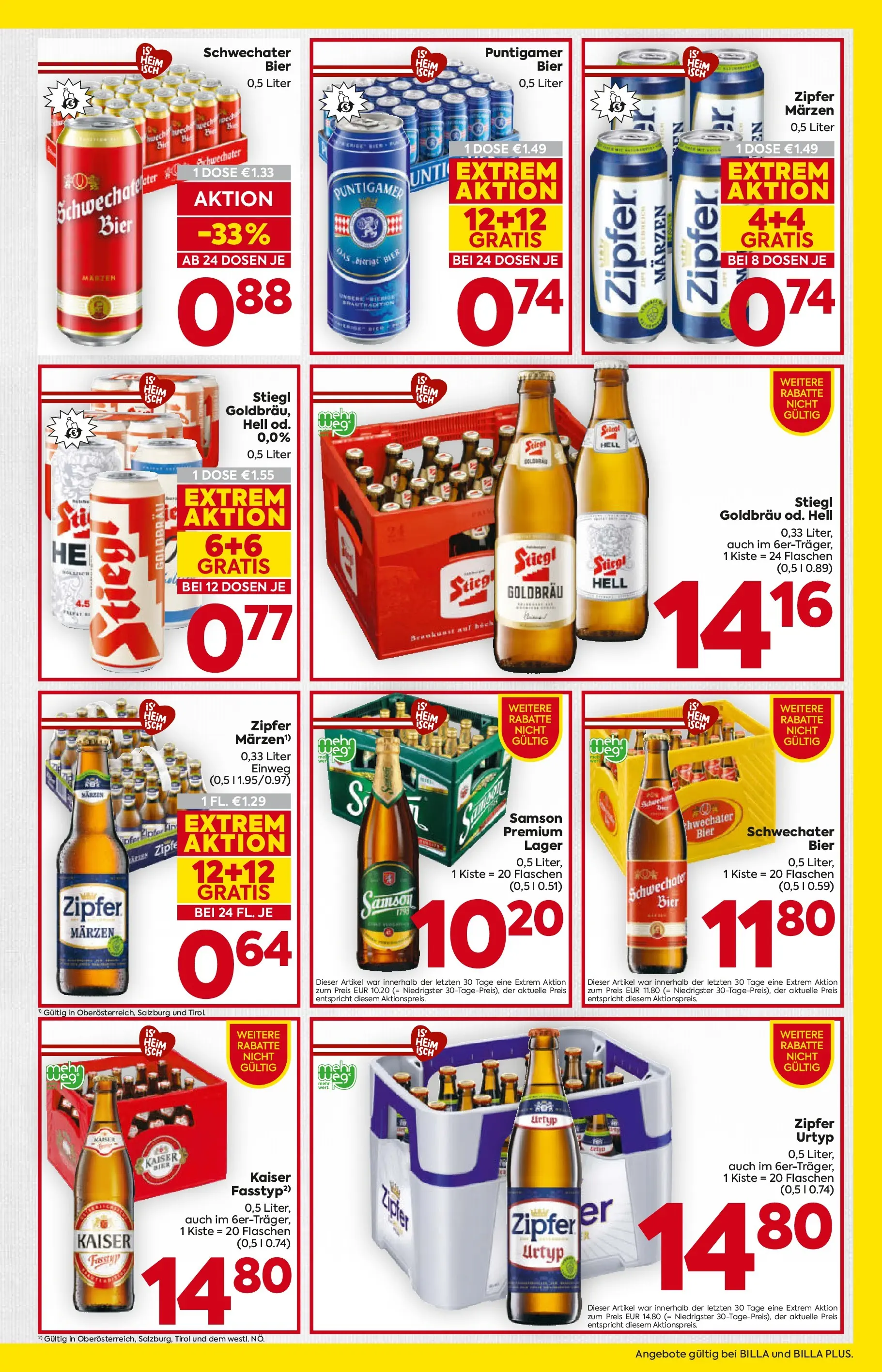 Billa Flugblatt - Grieskirchen, Wallern An Der Trattnach, Ansfelden ab 02.01.2026 - Angebote, Prospekt | Seite: 17 | Produkte: Bier